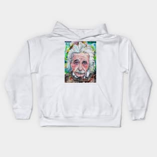 ALBERT EINSTEIN - watercolor portrait .12 Kids Hoodie